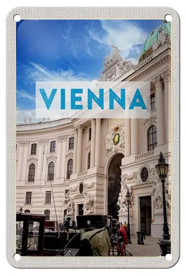 Produktbild von Blechschild Reise 12x18cm Wien Österreich Architektur Reise Schild