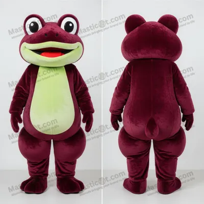 Produktbild von Samtene MASTICOT Frosch-Maskottchen in Bordeaux