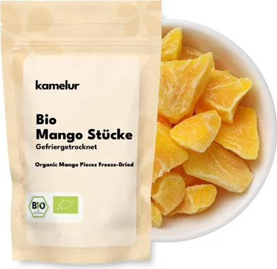 Produktbild von Kamelur® Bio Mangostücke gefriergetrocknet 500 g