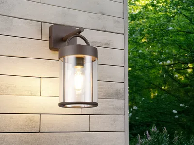 Produktbild von LED Außenwandleuchte Laterne für Fassadenbeleuchtung & Hausbeleuchtung, H: 29cm