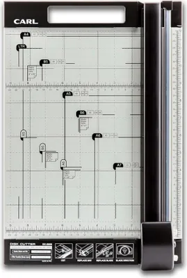 Produktbild von Carl DC-200N, 10 Blätter, 31 cm, Schwarz, 388 mm, 265 mm, 22 mm