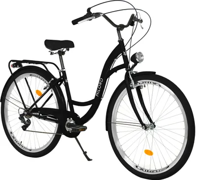 Produktbild von Milord Komfort Fahrrad Damenfahrrad, 28 Zoll, Schwarz, 7 Gang Shimano