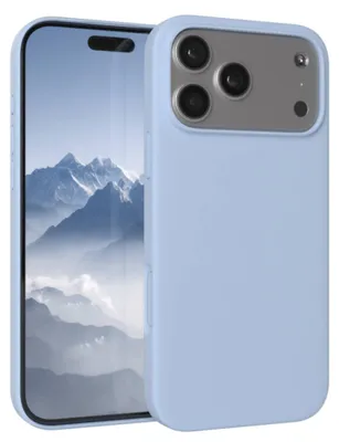 Produktbild von EAZY CASE Silikonhülle für Apple iPhone 17 Pro Max, Silikon Backcover Schutz in Blau