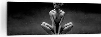 Produktbild von Bild auf Leinwand - Leinwandbild - Einteilig - Tänzerin Frau Ballerina - 160x50cm - Wand Bild - Wanddeko - Wandbilder - Leinwanddruck - Bilder - Wanddekoration - Leinwand bilder - AB160x50-4925