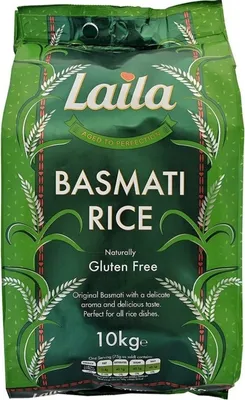 Produktbild von LAILA Basmati Reis 10kg | Premium Quality | Finest Old & Mature Basmati Rice