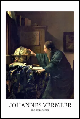Immagine prodotto di Poster 61x91,5 cm design The Astronomer, Vermeer Vintage do Salonu
