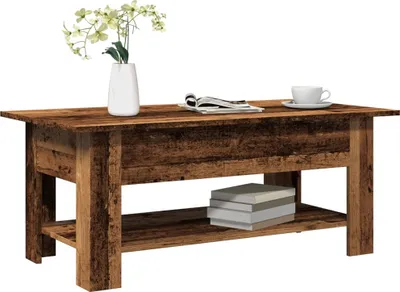 Immagine prodotto di Maison Exclusive - Tavolino effetto legno antico 102x55x42 cm Materiale ligneo
