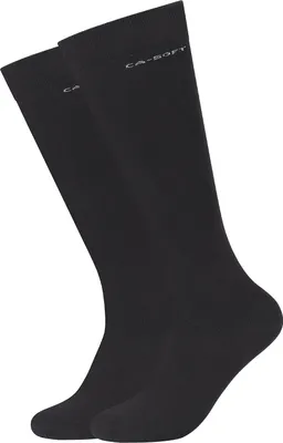 Produktbild von Camano Kniestrümpfe (Doppelpack) Uni 37200 Schwarz 47-50
