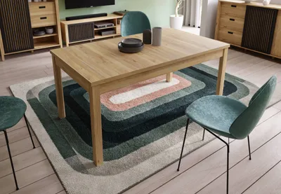 Produktbild von Esstisch >Jecho< in Mauvella Eiche - 161,4x76,6x90cm (BxHxT)
