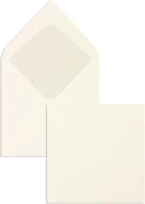 Produktbild von Briefumschläge 146x146mm 110g/qm gummiert VE=100 Stück weiß
