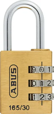 Obrázek produktu pro Visací zámek Abus 165/30 mosazný štítek 30 mm