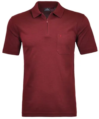 Ragman H-Polo Polo Soft-Knit uni RV in rot