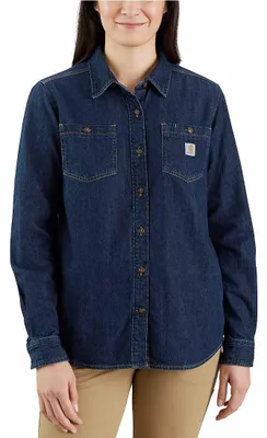 Produktbild von Carhartt MIDWEIGHT DENIM L/S SHIRT 105492, Farbe:zion, Größe:L