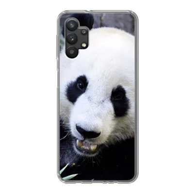 Produktbild von MuchoWow® Handyhülle Schutzhülle Hülle für Samsung Galaxy A32 5G Panda - Tier - Blätter Silikon Softcase Handy Hülle - Softcase