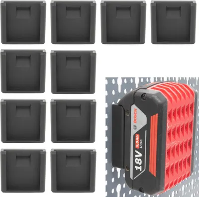 Produktbild von 10x Akku Halter für Bosch 18V für Küpper Lochwand Halterung Akku Wandhalter Bosch