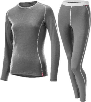 Produktbild von LÖFFLER Damen Set Shirt und Hose Lang Transtex Warm grau 40