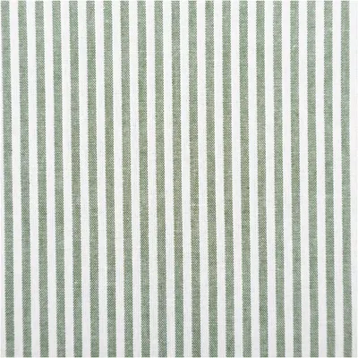 Produktbild von Popeline Meterware Streifen dunkelgrün weiß 3 mm 144 cm