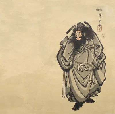 Produktbild von Utagawa Hiroshige Kunstdruck Bild - Shoki Der Dämonenjäger, 1847 - 1852 (100 x 100 cm)