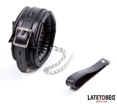 Produktbild von Gepolstertes Halsband mit Leine