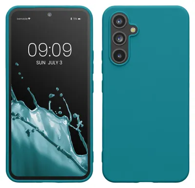Produktbild von kwmobile Handyhülle für Samsung Galaxy A54 5G Hülle - TPU Case - Kabelloses Laden - Schutzhülle Cover in Petrol