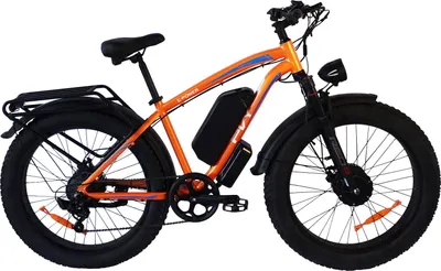 Obrázek produktu pro PVY MAX26 Elektrokolo - Výkon 2x250W Baterie 48V30Ah 26" koly hydraulickými brzdami - Oranžové