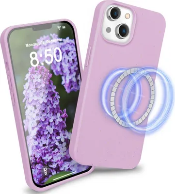 Obrázek produktu pro Ekologické pouzdro s MagSafe pro iPhone 14, ekologické pouzdro šetrné k životnímu prostředí, fialové