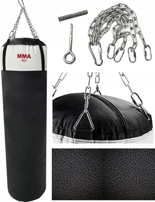 Produktbild von Boxsack 80x30 cm gefüllt + Befestigung