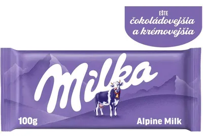 Produktbild von Milka Alpenmilch Schokolade Tafel 90g – Cremig, zartschmelzend, vollmundig