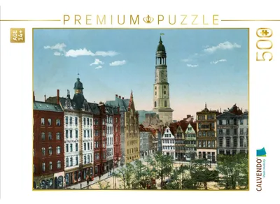 Produktbild von CALVENDO Puzzle Grossneumarkt mit Blick auf die Michaelis Kirche | 500 Teile Lege-Größe 48 × 36 cm Foto-Puzzle für Erwachsene