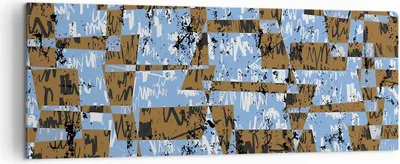 Produktbild von Bild auf Leinwand - Leinwandbild - Abstraktion modern - 140x50cm - Wand Bild - Wanddeko - Leinwanddruck - Bilder - Kunstdruck - Wanddekoration - Leinwand bilder - Wandkunst - AB140x50-3729