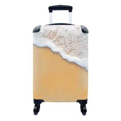 Produktbild von MuchoWow® Koffer Handgepäck Trolley Rollkoffer Kleine Reisekoffer mit 4 Rollen - Strand - Wasser - Meer - Tropisch - Sommer - Cabin Size < 55x40x23 cm & 55x40x20 cm - Fotokoffer - Kabinenkoffer - Boardgepäck - Reise-Box - Reisekoffer - Reisegepäck - Koffer mit Bild - Trolley für Kinder