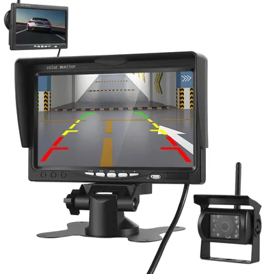 Image de Caméra de recul sans fil - Kit de caméra de recul - Écran HD 17,8 cm - 1080p - Signal stable - Kit A