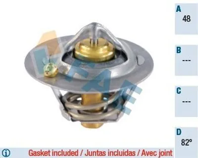 Produktbild von FAE Thermostat Kühlmittel 82°C für FORD Fiesta Mk6 Schrägheck (JA8, JR8) Fiesta Mk5 Schrägheck (JH1, JD1, JH3, JD3) MONDEO IV Turnier (BA7)