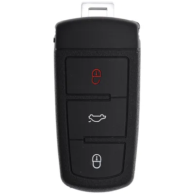 Produktbild von Auto Schlüssel Hülle Silikon Schutz Cover Schwarz kompatibel mit VW Passat CC B6 3C B7 3 Tasten KEYLESS SMARTKEY