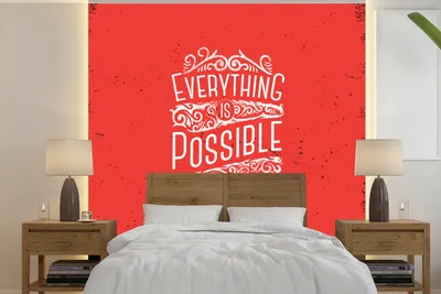 Produktbild von MuchoWow® Fototapete für Wohnzimmer oder Schlafzimmer Wandtapete Vinyl Motivtapete Jahrgang - Text - Gestaltung - 260x260 cm - Papiertapeten