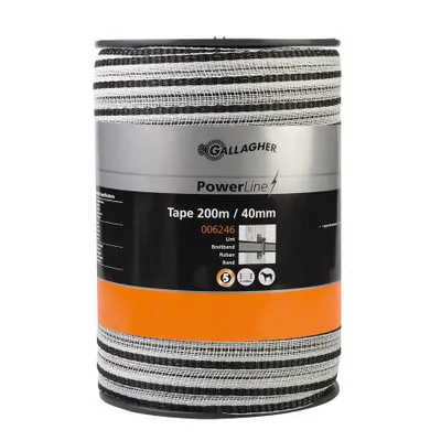 Zdjęcie produktu dla Taśma ogrodzeniowa Gallagher PowerLine (40 MM / biała) - 200 metrów