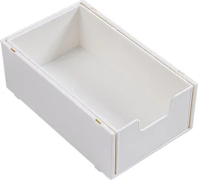 Produktbild von Desktop-Organizer mit Ladefach, weiß, 18,5 x 11,5 x 7 cm, für Schmuck, Kosmetik und Büroartikel