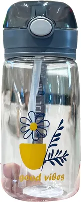 Obrázek produktu pro Láhev na pití, 520 ml, velký objem, žáruvzdorný plast, s brčkem, voda pro školní sporty