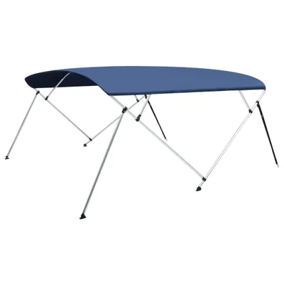 Zdjęcie produktu dla vidaXL 4-Bow Bimini Top Marineblau 243x(230-244)x137 cm