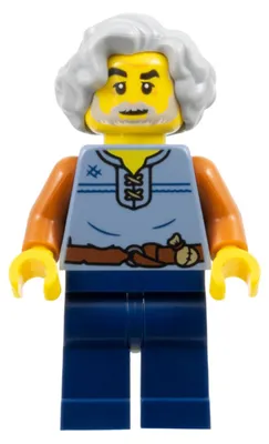 Immagine prodotto di LEGO Minifigura: Tessitrice di arazzi - Gilet color sabbia, gambe blu scuro, corpo chiaro (cas583)