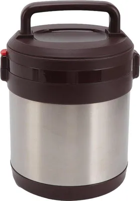 Image de 13L Boîte à lunch thermique en acier inoxydable étanche à trois couches Grande capacité Boîte à bento Réchauffeur d'aliments - Isolation portable