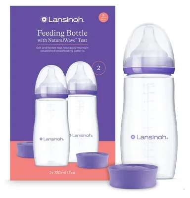 Obrázek produktu pro Kojenecká láhev 330ml DUOPACK s NaturalWave TM savičkou (L)