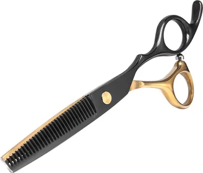 Produktbild von 11-teiliges Friseurscheren-Set, Haarschneide-Set, Ausdünnungskamm, Clips, Salonumhang für den Heimgebrauch