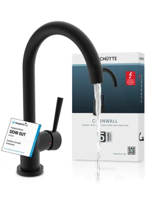 Produktbild von CORNWALL Spültischarmatur Niederdruck, Schwarz matt