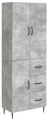 Obrázek produktu pro Sada skříněk 2 pcs Betonově šedá 66 x 34,5 x 89,5 cm