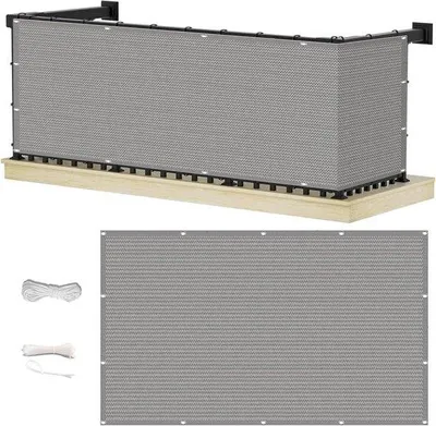 Image de Pare-vent pour balcon - Résistant aux UV et respirant - 65 x 500 cm