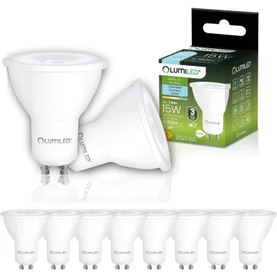 Produktbild von LUMILED 10er Set LED Lampe GU10 PAR16 1,5W ersetzt 15W 150lm 6500K Kaltweiß 36° 10er Pack
