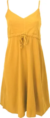 Produktbild von Einfarbiges Casual Trägerkleid, Baumwoll Minikleid - Gelb, Damen, Baumwolle, Größe: M