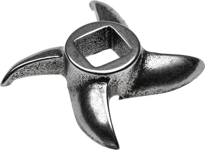 Produktbild von vhbw Sichelmesser Gr. 12 für Fleischwolf - Messer, 12,2x12,2 mm Vierkant, Gusseisen