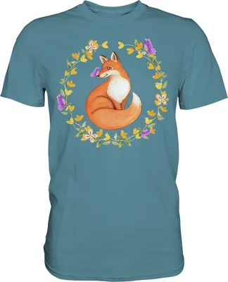 Produktbild von Fuchs Schmetterling T-Shirt – Stone Blue / XL
